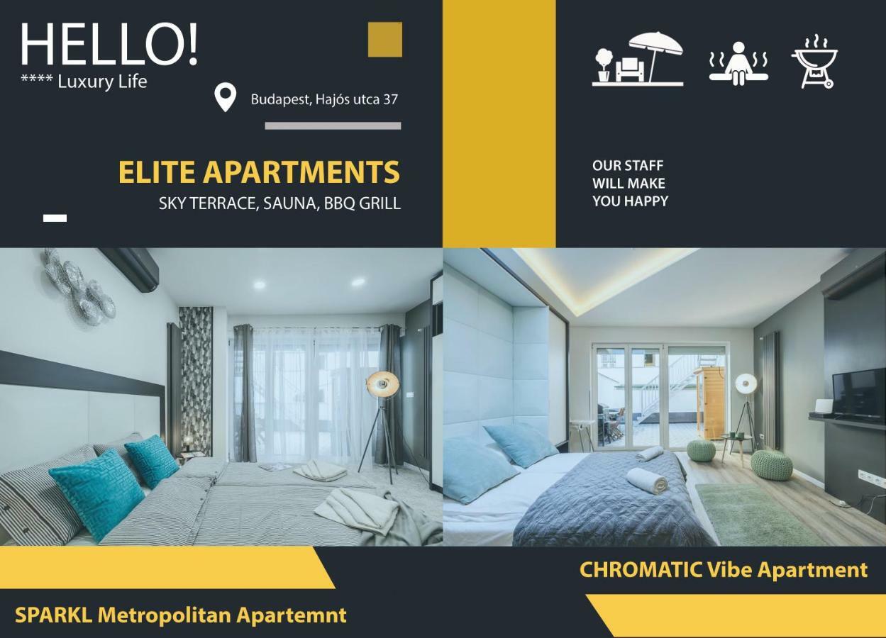 Bpr Elite Apartments - Sky Terrace Budapest Luaran gambar